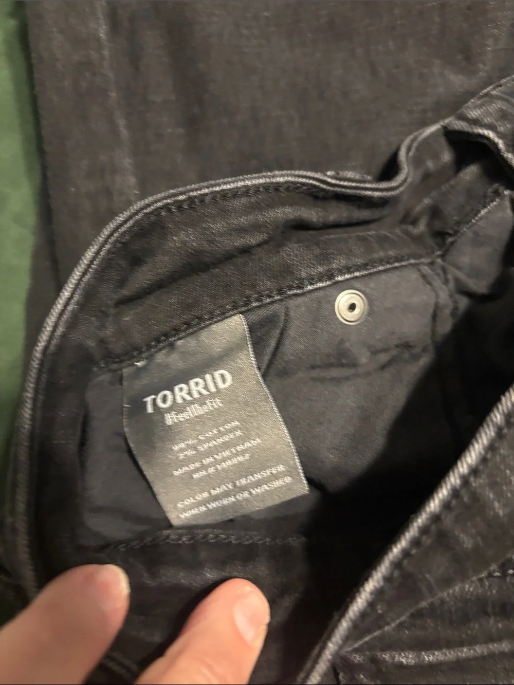 torrid Black Denim-Style Shorts